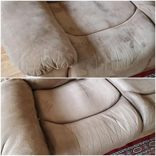 Upholstery Cleaning -Before After