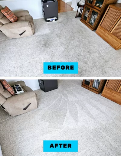 Before & After Carpet Cleaning