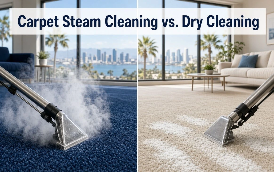 Carpet Steam Cleaning vs. Dry Cleaning